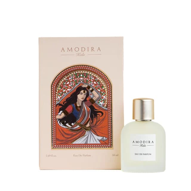Kala perfume with its illustrated packaging.